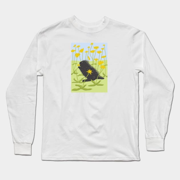 Porcupine Long Sleeve T-Shirt by Timberdoodlz